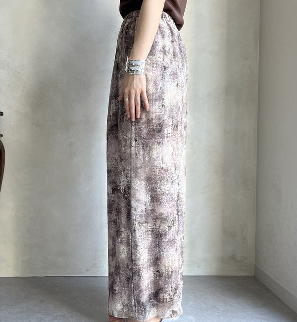  「【WEB限定】カットジャガード柄パンツ」|チノ|