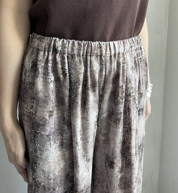  「【WEB限定】カットジャガード柄パンツ」|チノ|