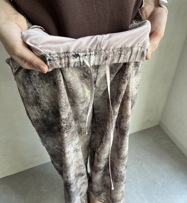  「【WEB限定】カットジャガード柄パンツ」|チノ|