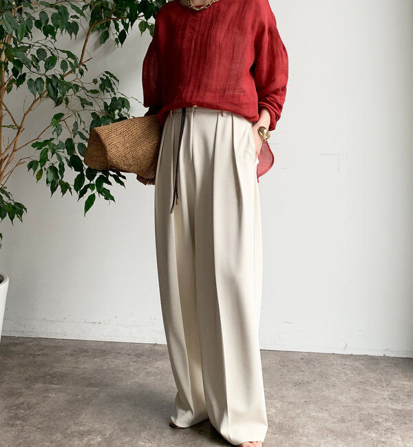  「シアーリネンプルオーバー」|シャツ・ブラウス|