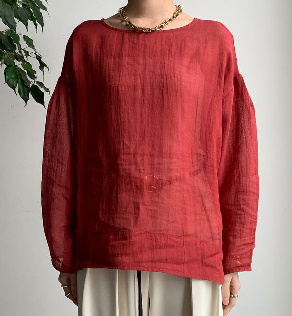  「シアーリネンプルオーバー」|シャツ・ブラウス|