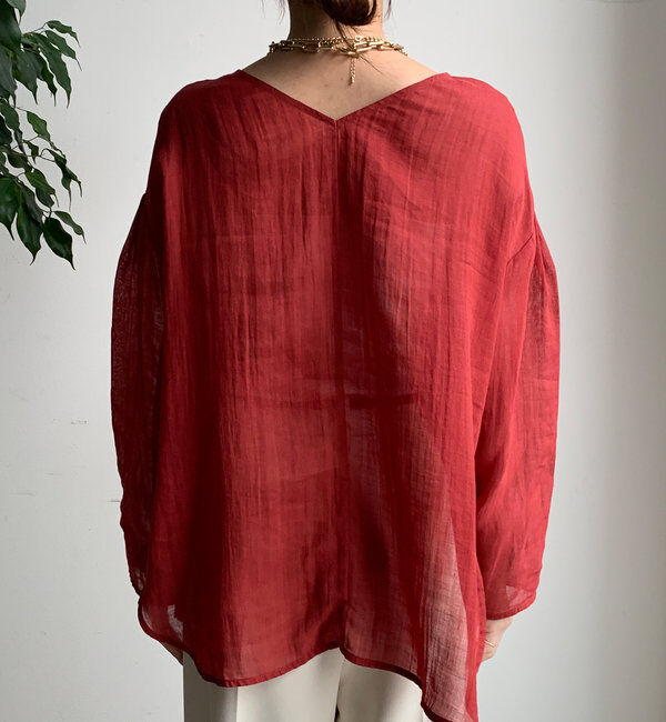  「シアーリネンプルオーバー」|シャツ・ブラウス|