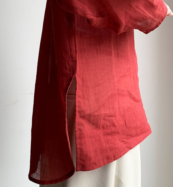  「シアーリネンプルオーバー」|シャツ・ブラウス|