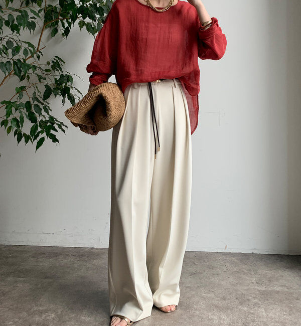  「シアーリネンプルオーバー」|シャツ・ブラウス|