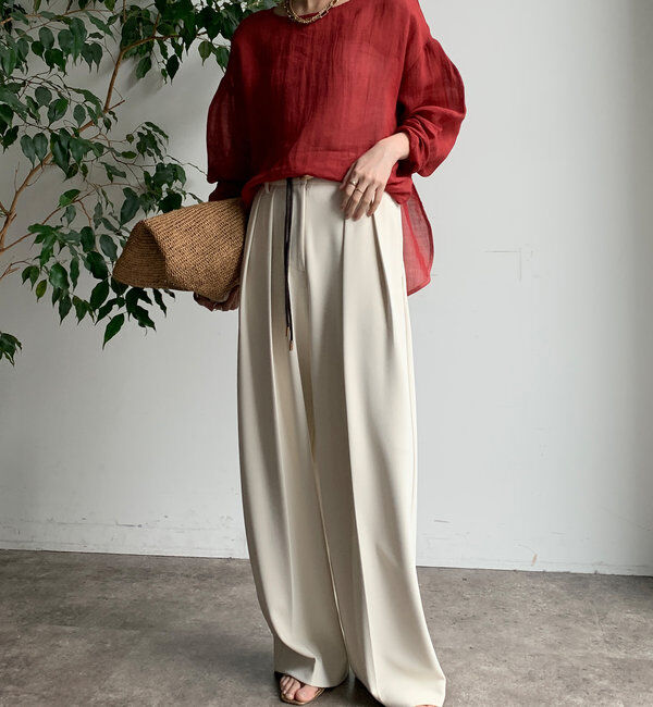  「シアーリネンプルオーバー」|シャツ・ブラウス|