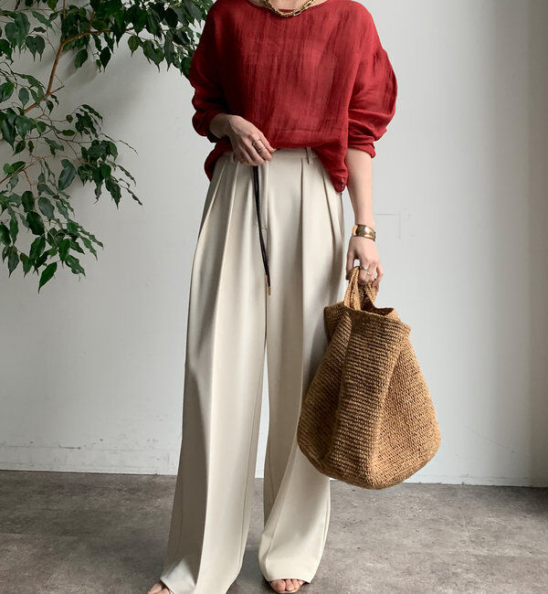  「シアーリネンプルオーバー」|シャツ・ブラウス|