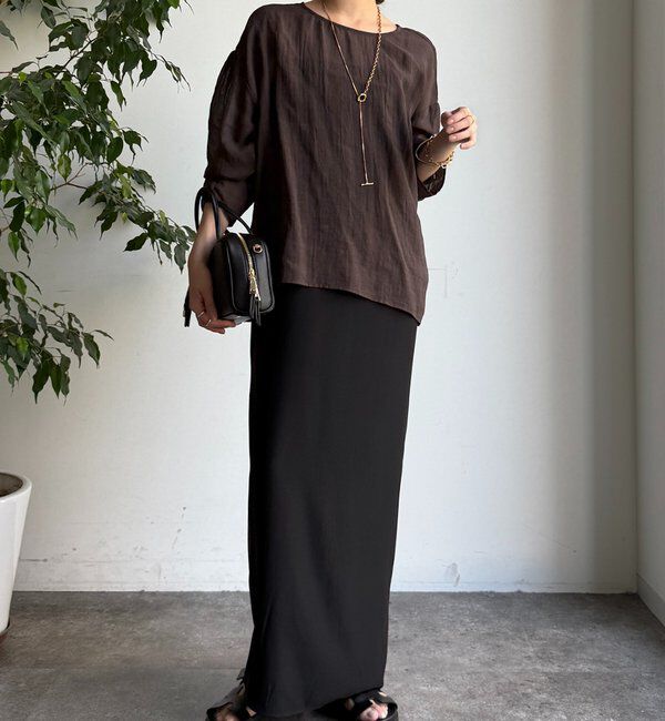  「シアーリネンプルオーバー」|シャツ・ブラウス|