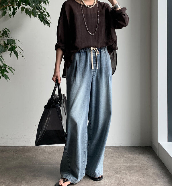  「シアーリネンプルオーバー」|シャツ・ブラウス|