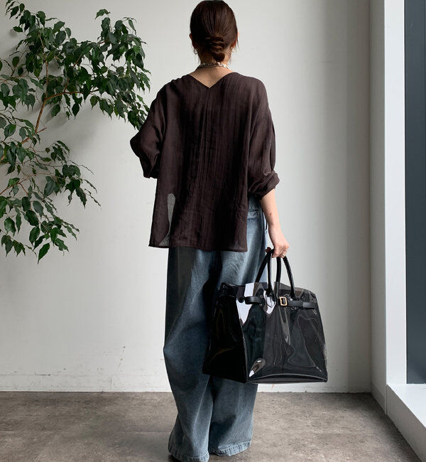  「シアーリネンプルオーバー」|シャツ・ブラウス|