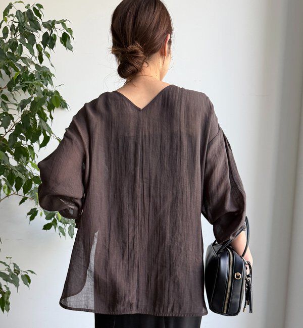  「シアーリネンプルオーバー」|シャツ・ブラウス|