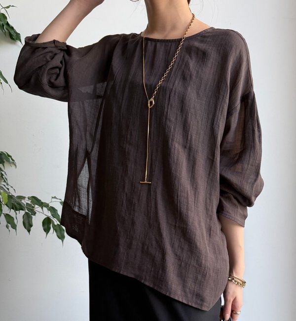  「シアーリネンプルオーバー」|シャツ・ブラウス|