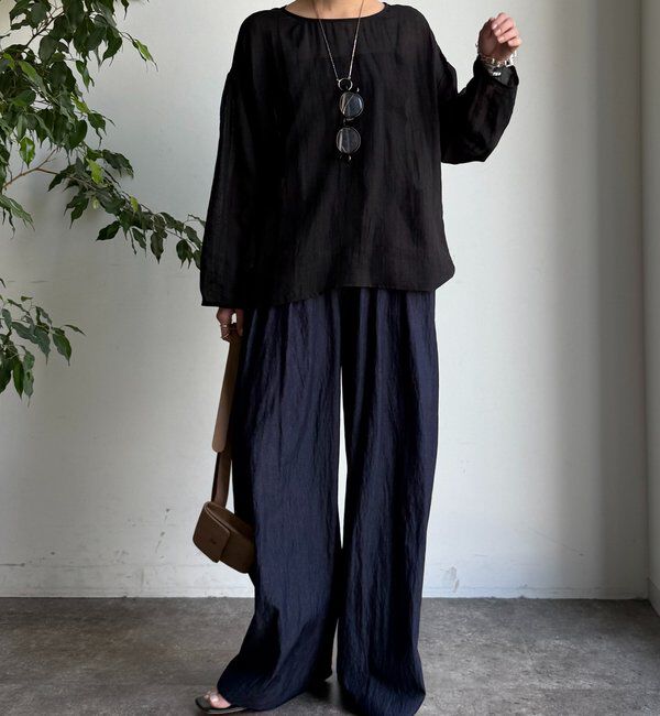  「シアーリネンプルオーバー」|シャツ・ブラウス|