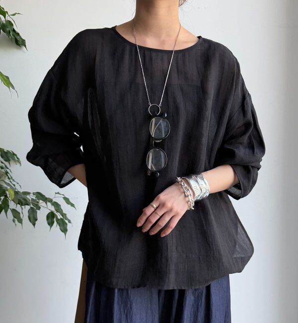  「シアーリネンプルオーバー」|シャツ・ブラウス|