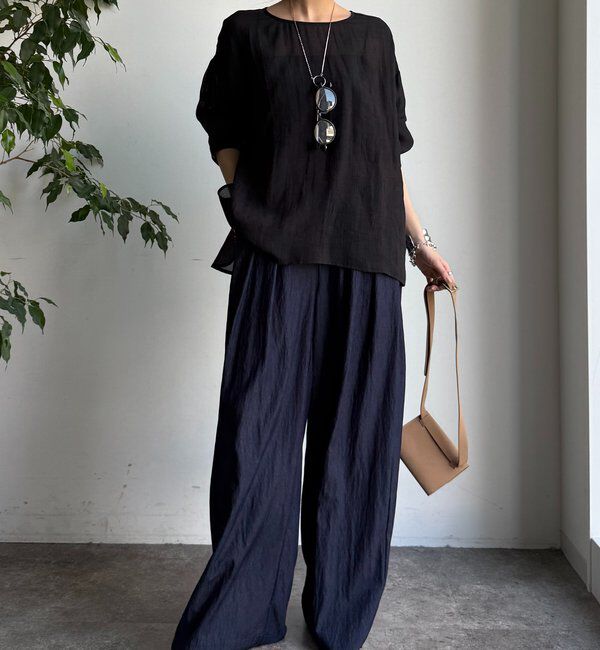  「シアーリネンプルオーバー」|シャツ・ブラウス|