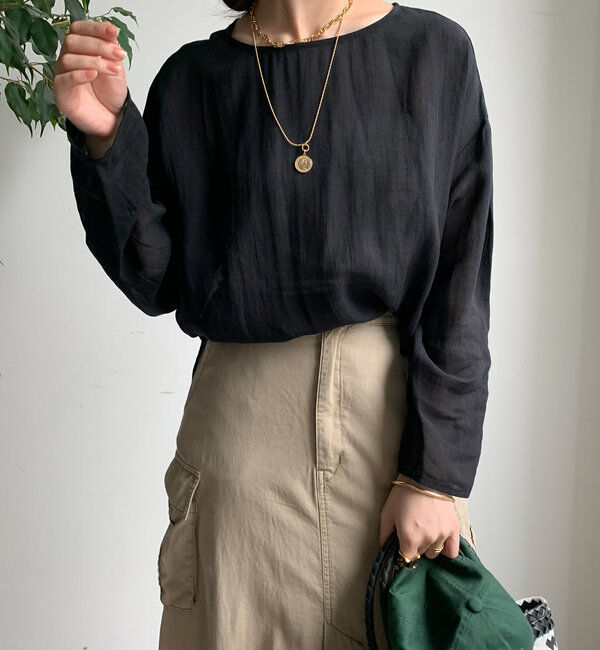  「シアーリネンプルオーバー」|シャツ・ブラウス|