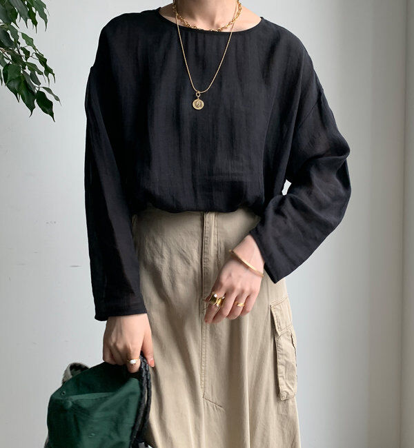  「シアーリネンプルオーバー」|シャツ・ブラウス|