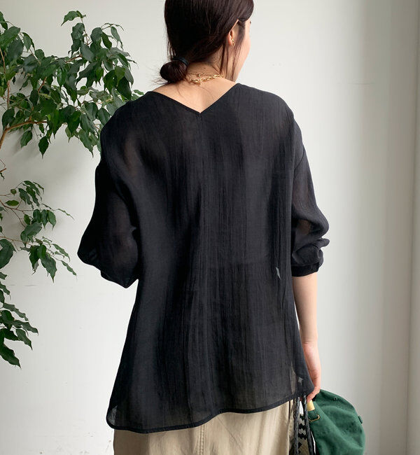  「シアーリネンプルオーバー」|シャツ・ブラウス|