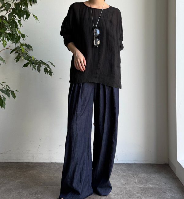  「シアーリネンプルオーバー」|シャツ・ブラウス|