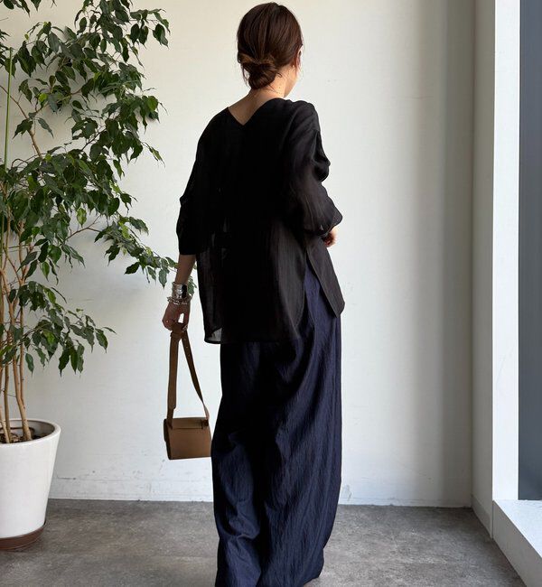  「シアーリネンプルオーバー」|シャツ・ブラウス|