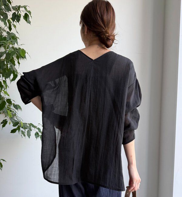  「シアーリネンプルオーバー」|シャツ・ブラウス|