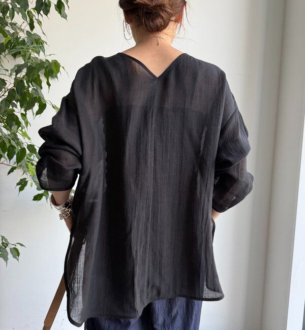  「シアーリネンプルオーバー」|シャツ・ブラウス|