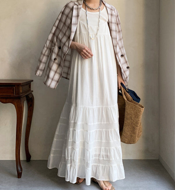  「ティアードキャミワンピース」|ワンピース|