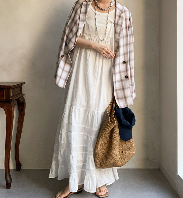  「ティアードキャミワンピース」|ワンピース|