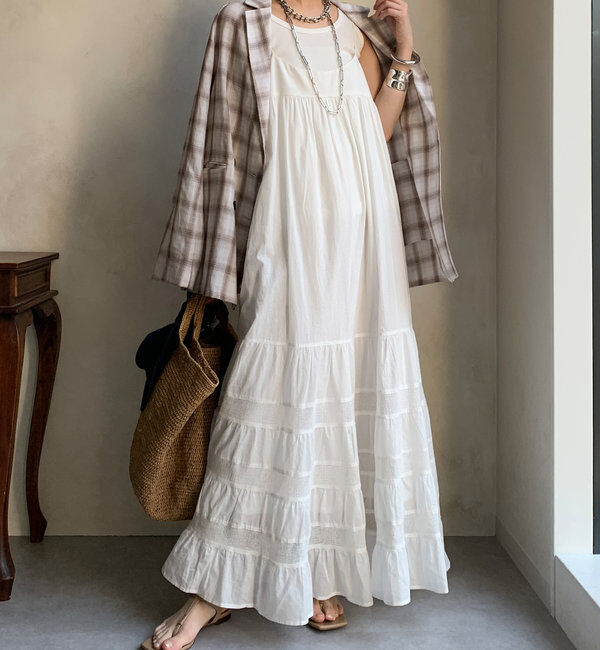  「ティアードキャミワンピース」|ワンピース|