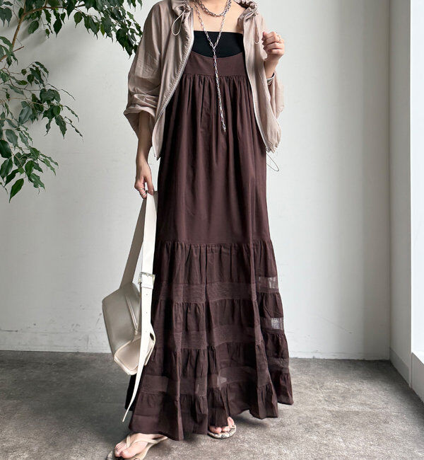  「ティアードキャミワンピース」|ワンピース|