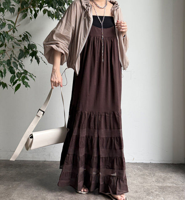  「ティアードキャミワンピース」|ワンピース|