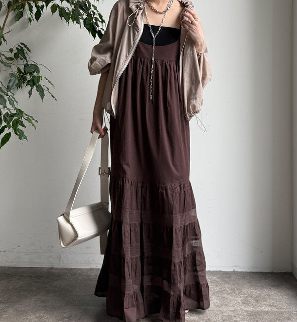  「ティアードキャミワンピース」|ワンピース|