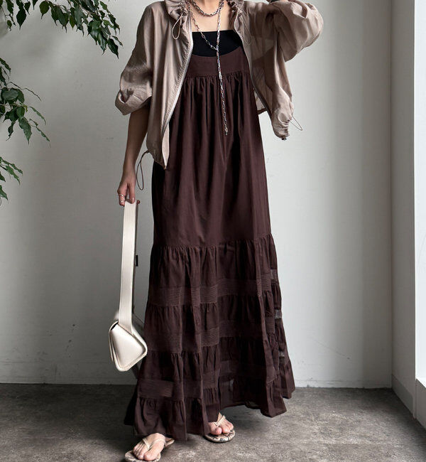  「ティアードキャミワンピース」|ワンピース|