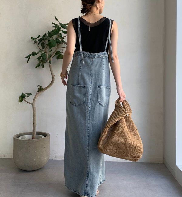  「【WEB限定】シアー切替前後2WAYタンク」|Tシャツ・カットソー|