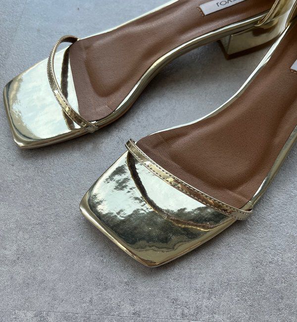  「スクエアストラップサンダル」|サンダル|