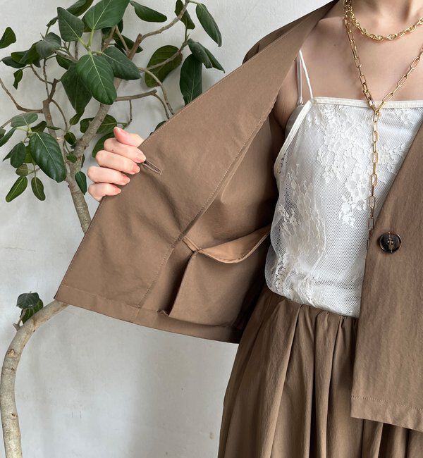  「【WEB限定】接触冷感5分袖ジャケット」|テーラードジャケット|