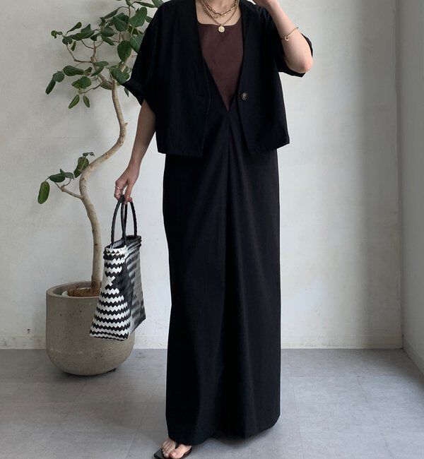  「【WEB限定】接触冷感5分袖ジャケット」|テーラードジャケット|