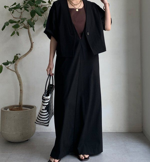  「【WEB限定】接触冷感5分袖ジャケット」|テーラードジャケット|