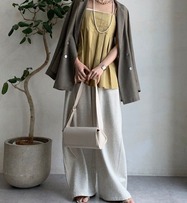  「プリーツチュニックキャミ」|シャツ・ブラウス|