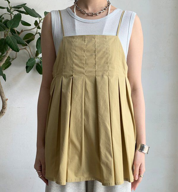  「プリーツチュニックキャミ」|シャツ・ブラウス|