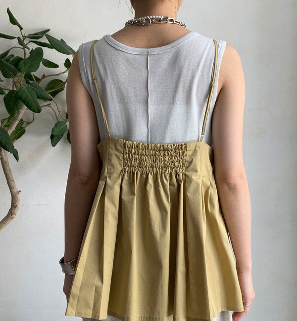  「プリーツチュニックキャミ」|シャツ・ブラウス|