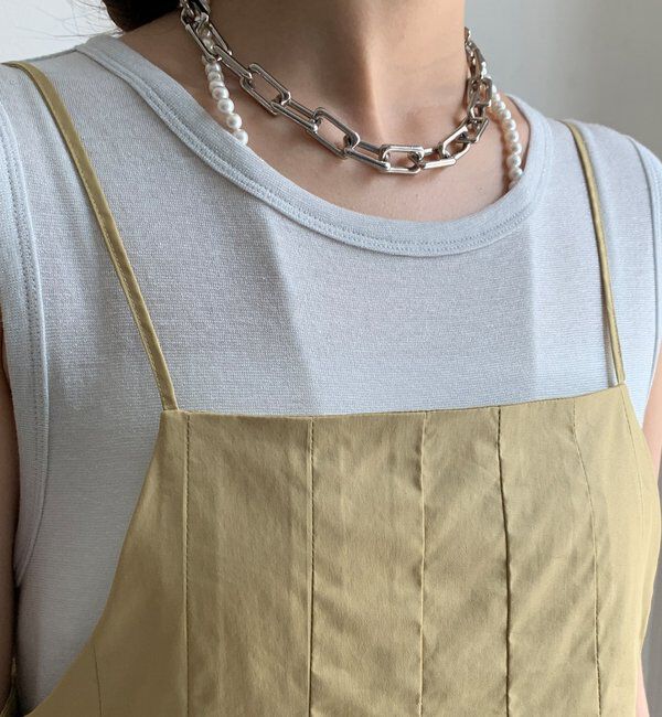  「プリーツチュニックキャミ」|シャツ・ブラウス|