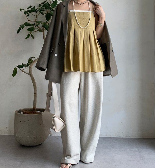  「プリーツチュニックキャミ」|シャツ・ブラウス|