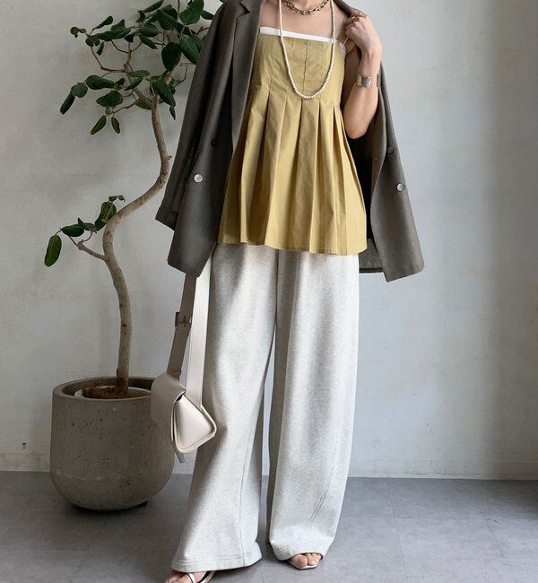  「プリーツチュニックキャミ」|シャツ・ブラウス|