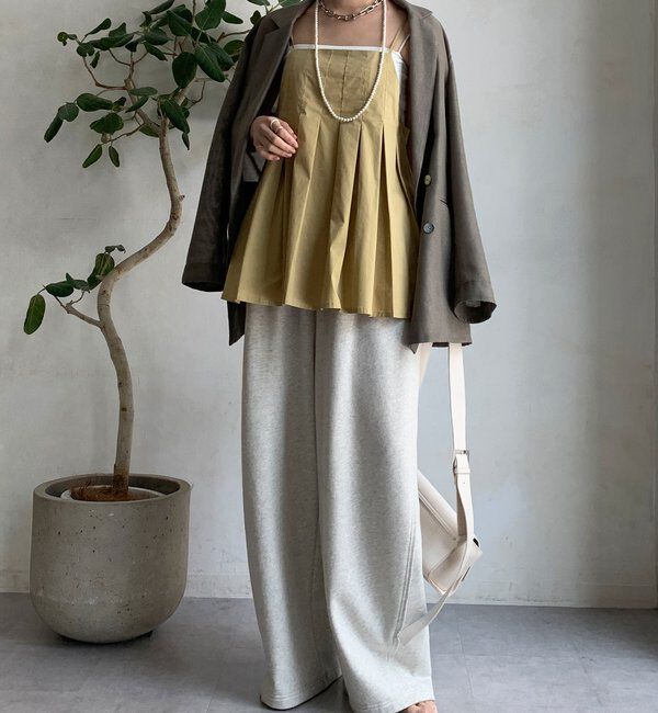  「プリーツチュニックキャミ」|シャツ・ブラウス|