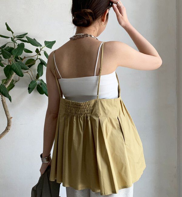  「プリーツチュニックキャミ」|シャツ・ブラウス|