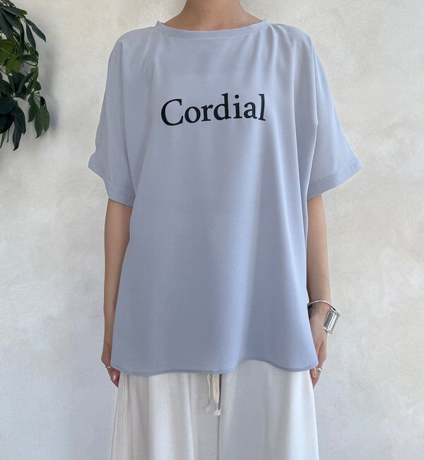  「ドルマンジョーゼットロゴTEE」|Tシャツ・カットソー|