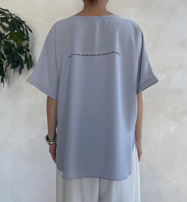  「ドルマンジョーゼットロゴTEE」|Tシャツ・カットソー|