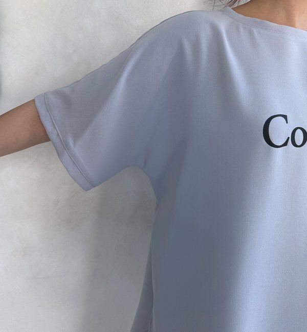  「ドルマンジョーゼットロゴTEE」|Tシャツ・カットソー|