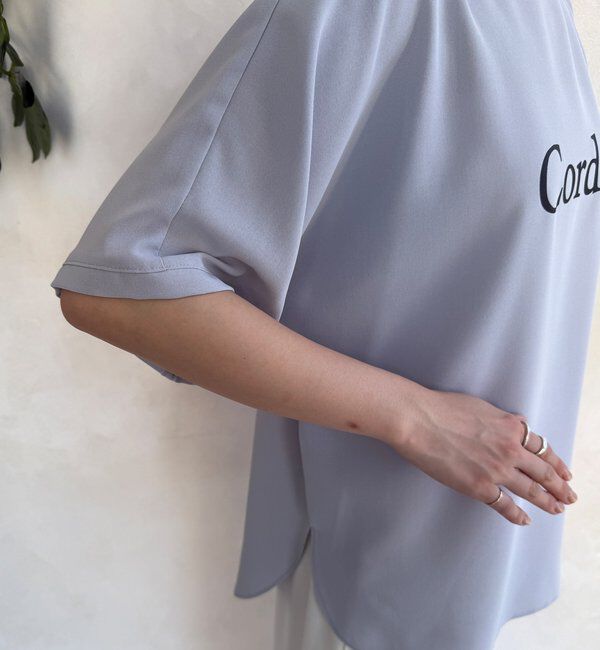  「ドルマンジョーゼットロゴTEE」|Tシャツ・カットソー|