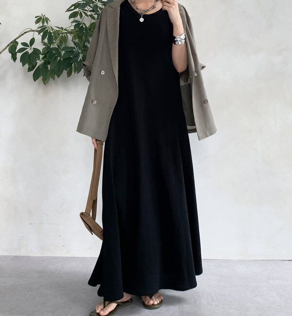  「チュール切替マーメイドフレアワンピース」|ワンピース|